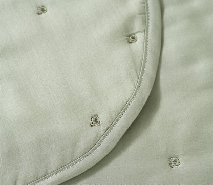 Triomphe Organic Cotton Sateen Counterpane Bedspread by Yves Delorme