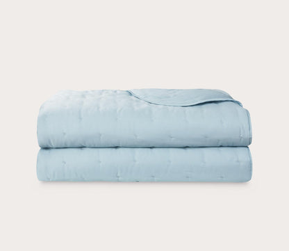 Triomphe Organic Cotton Sateen Counterpane Bedspread by Yves Delorme