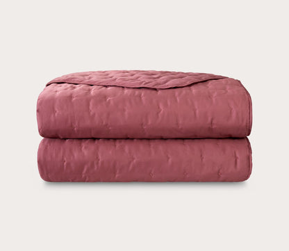 Triomphe Organic Cotton Sateen Counterpane Bedspread by Yves Delorme