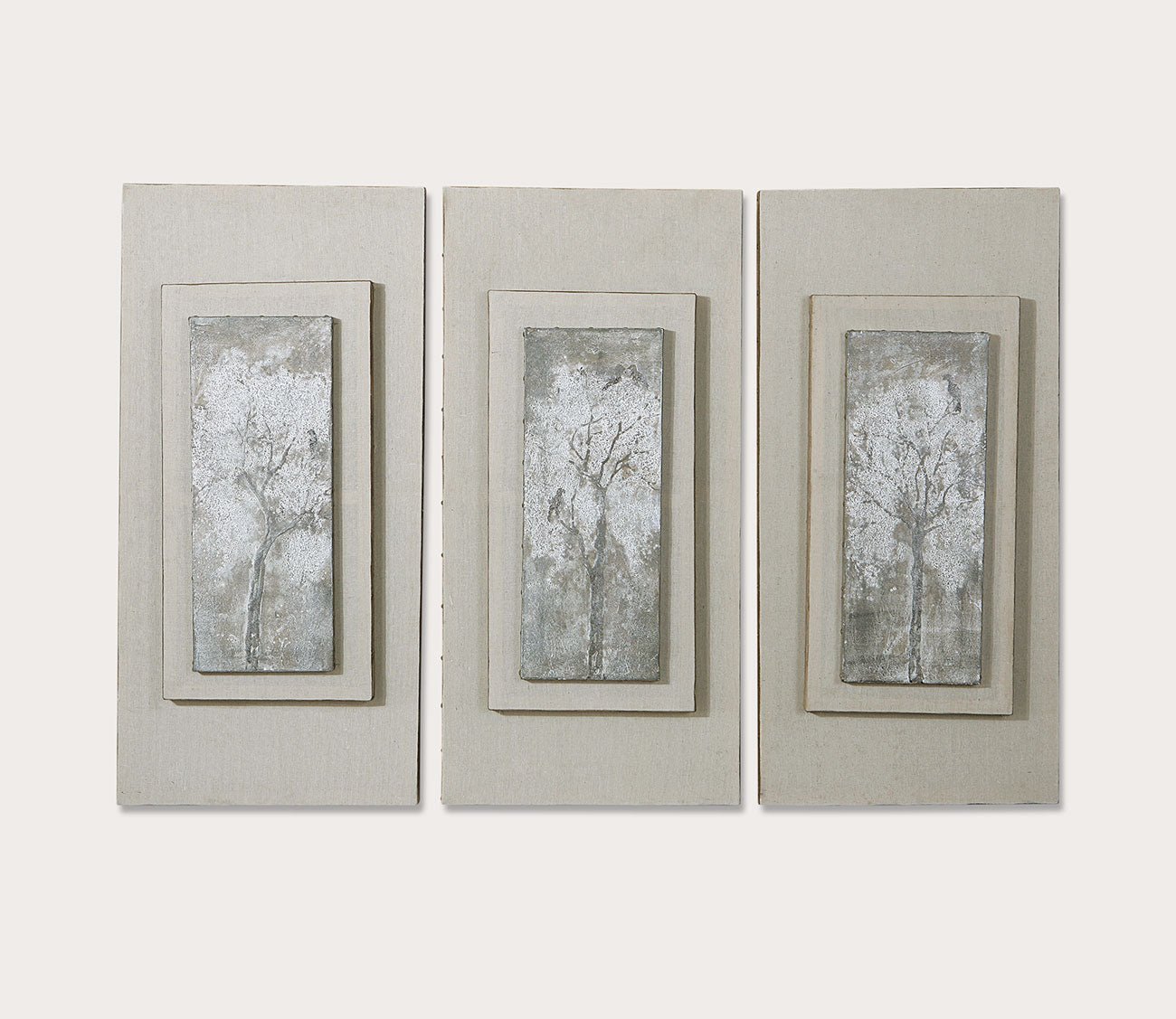 Triptych Trees Hand Painted Canvas Set of 3 by Uttermost