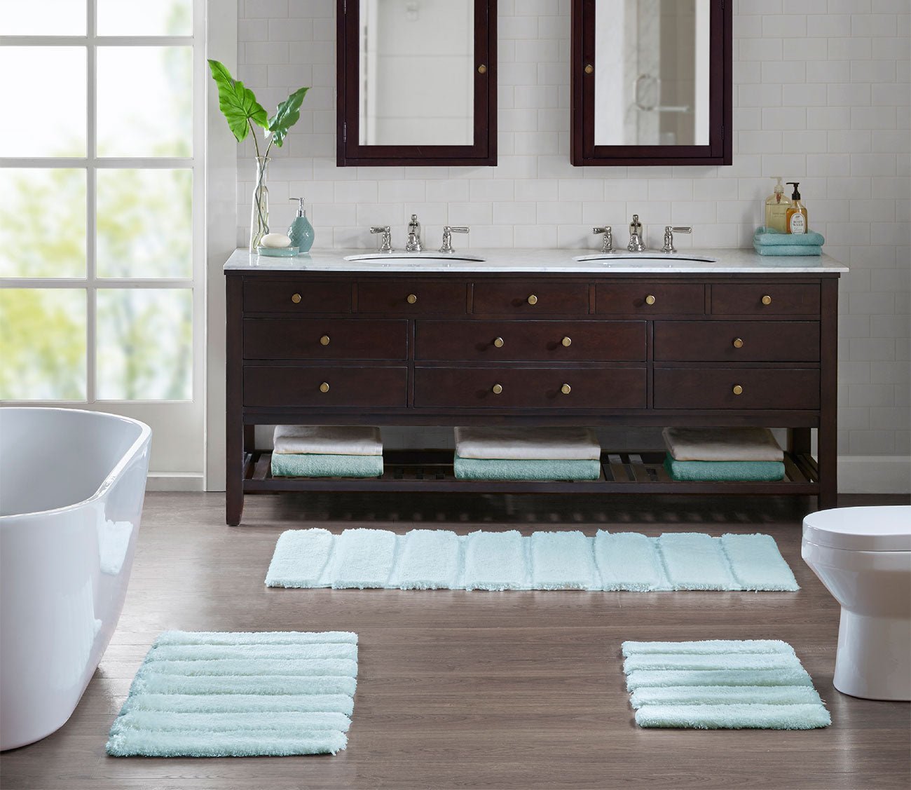 Tufted Pearl Channel Rug by Madison Park