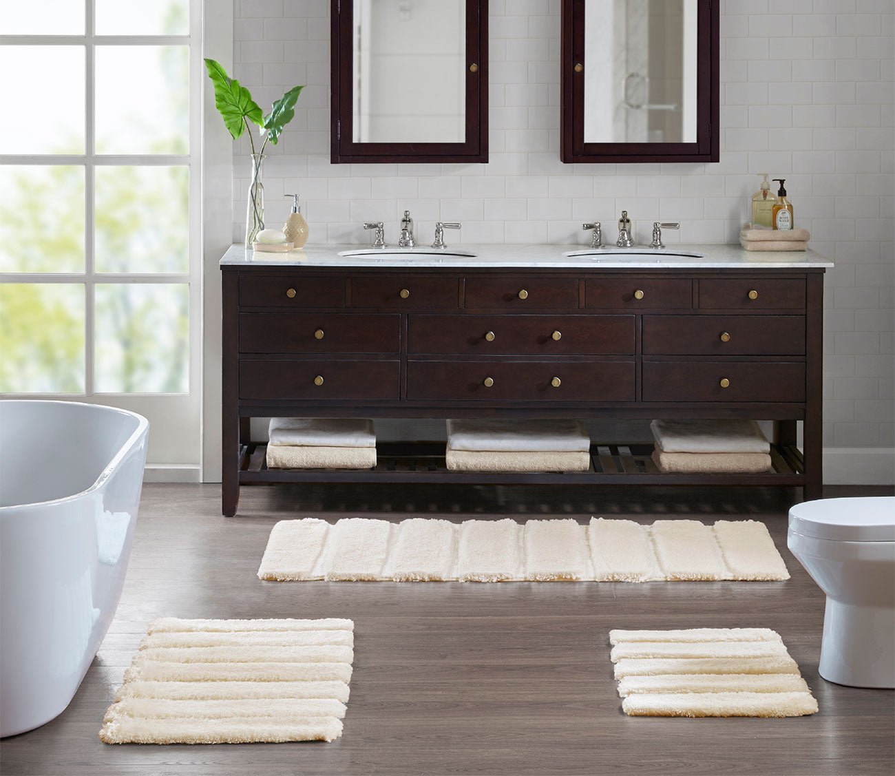 Tufted Pearl Channel Rug by Madison Park