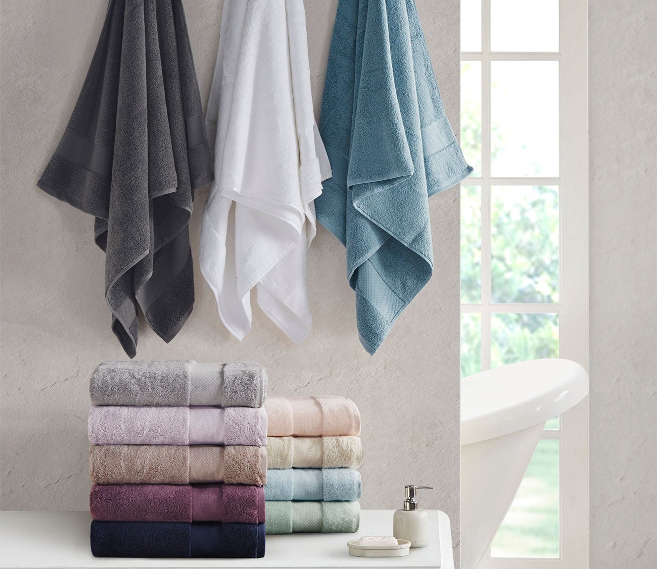 Turkish 6pc Bath Towel Set by Madison Park Signature