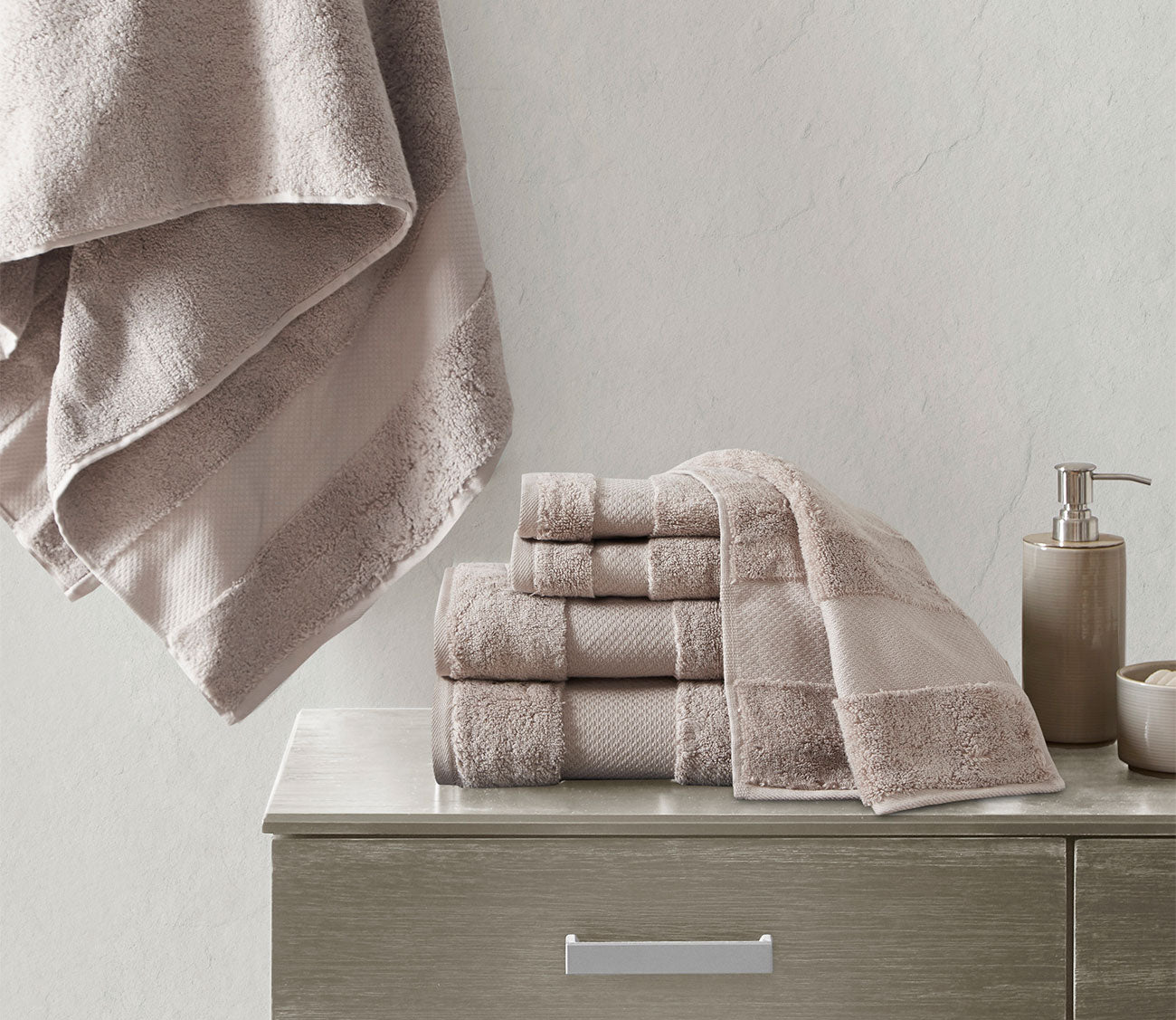 Turkish 6pc Bath Towel Set by Madison Park Signature