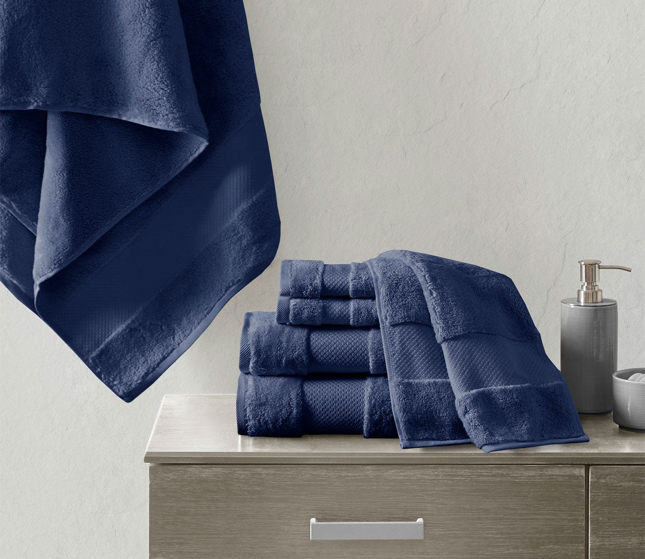 Turkish 6pc Bath Towel Set by Madison Park Signature
