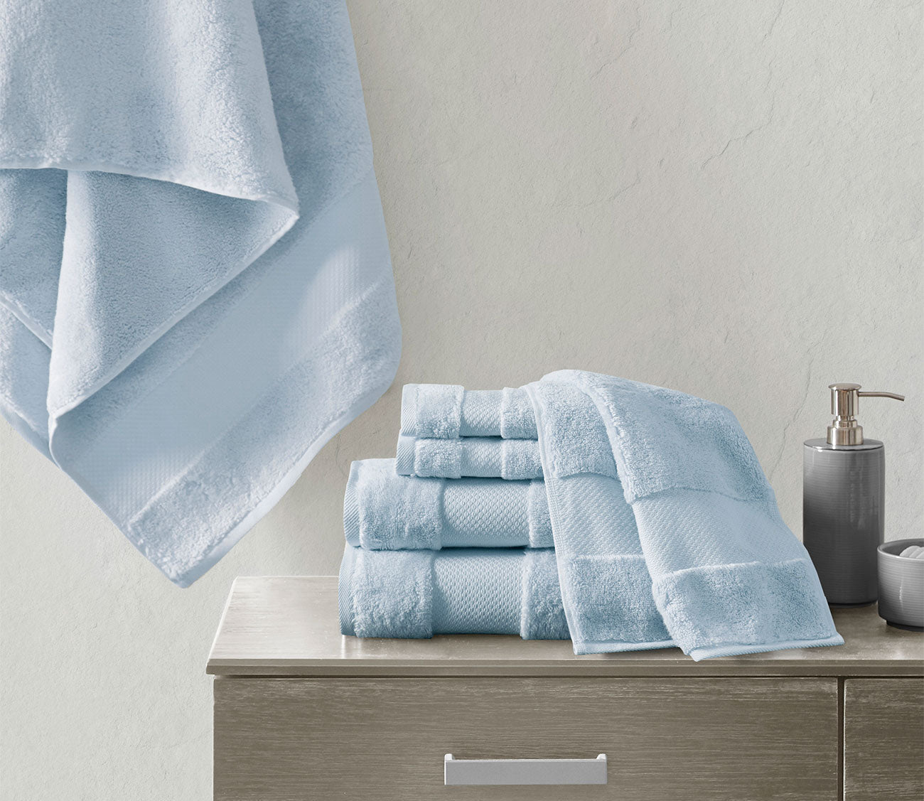 Turkish 6pc Bath Towel Set by Madison Park Signature