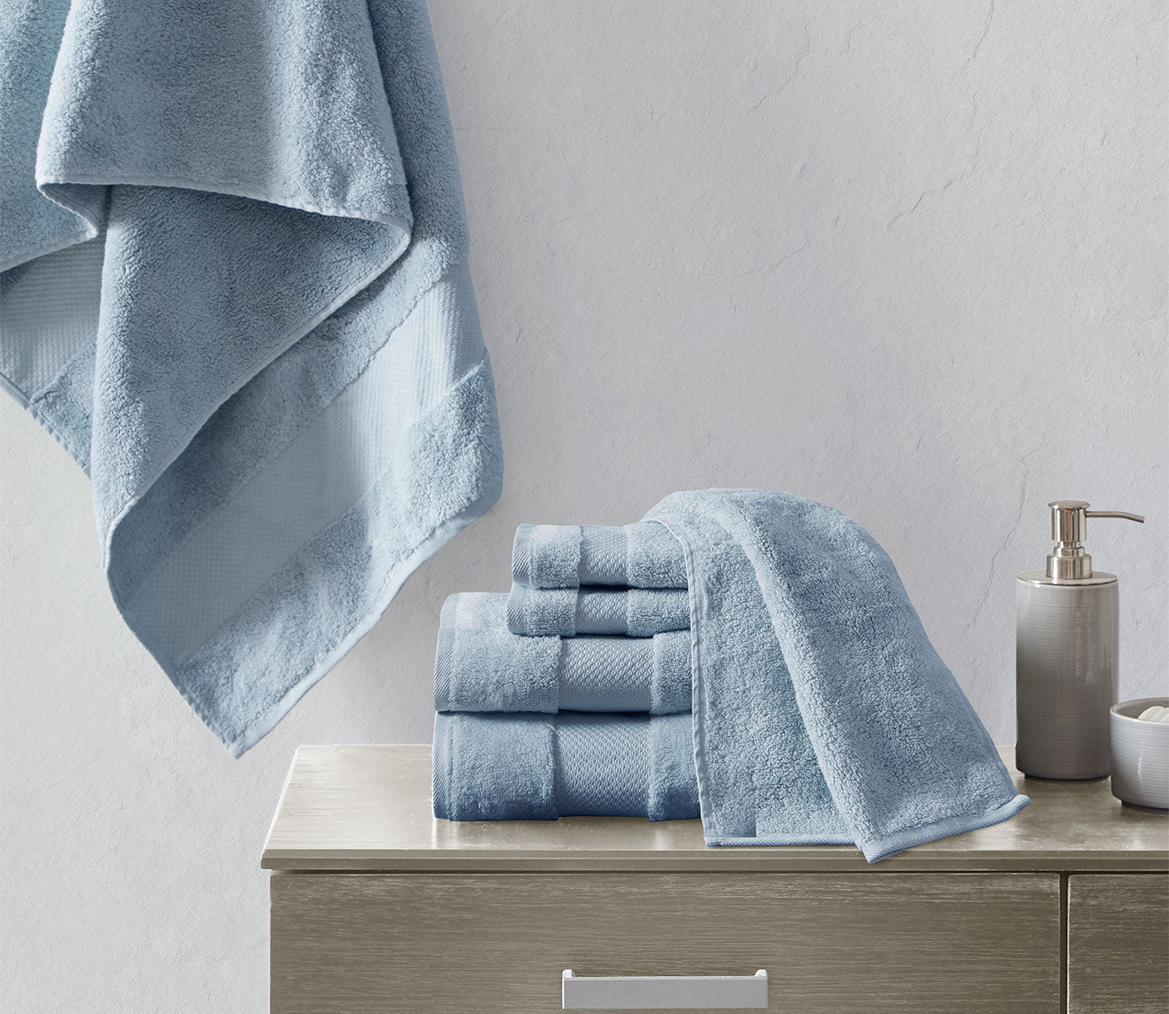 Turkish 6pc Bath Towel Set by Madison Park Signature