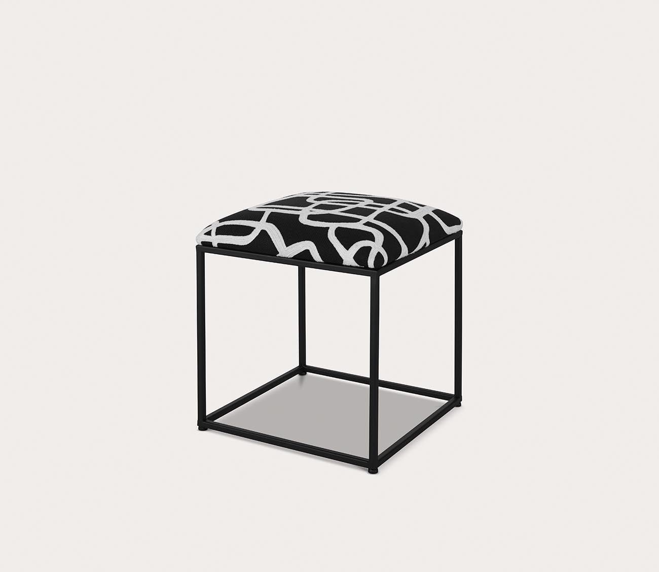 Twists and Turns Fabric Accent Stool by Uttermost