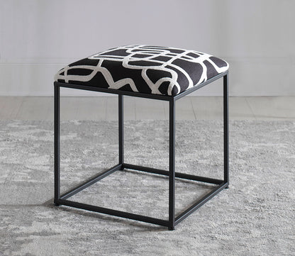 Twists and Turns Fabric Accent Stool by Uttermost