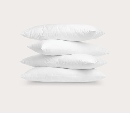 Ultra-Fresh Antimicrobial Cotton Cover Fiber Pillow Set of 4 by Soft-Tex