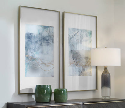 Undulating Oro Framed Prints Set of 2 by Uttermost
