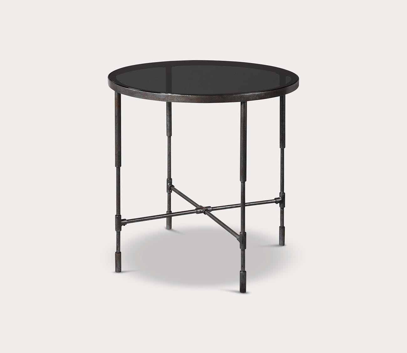 Vande Aged Steel Side Table by Uttermost