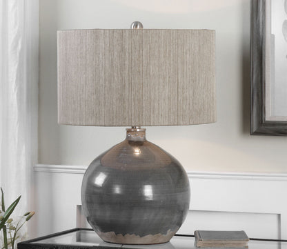Vardenis Grey Ceramic Table Lamp by Uttermost