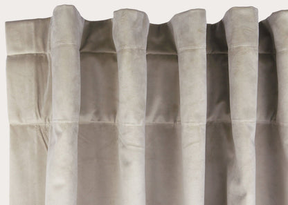 Velvet Taupe Room Darkening Curtain Panel by Ann Gish