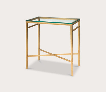 Viggo Rectangular Glass Side Table by Safavieh