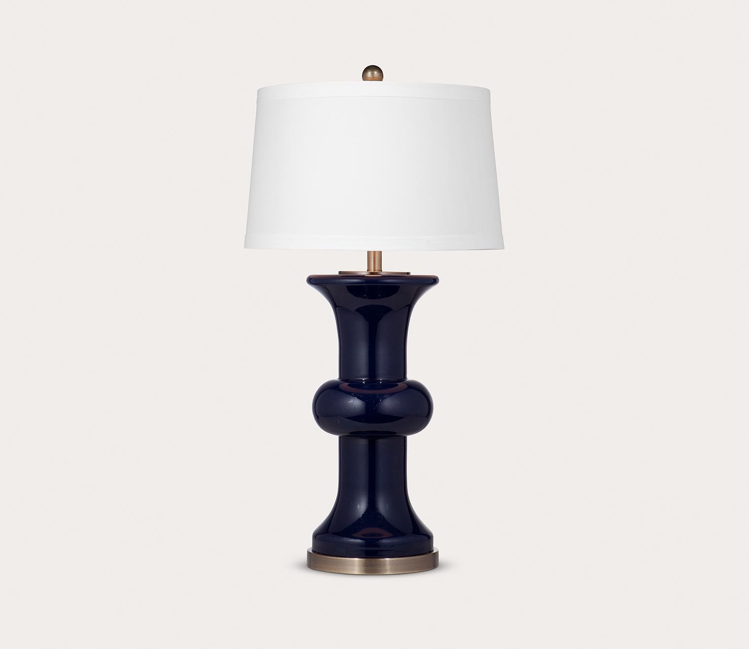 Vince Glass Table Lamp by Bassett Mirror