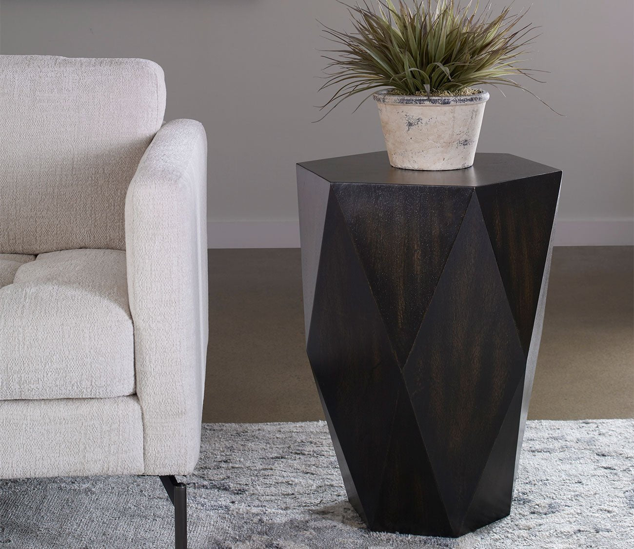 Volker Black Wooden Side Table