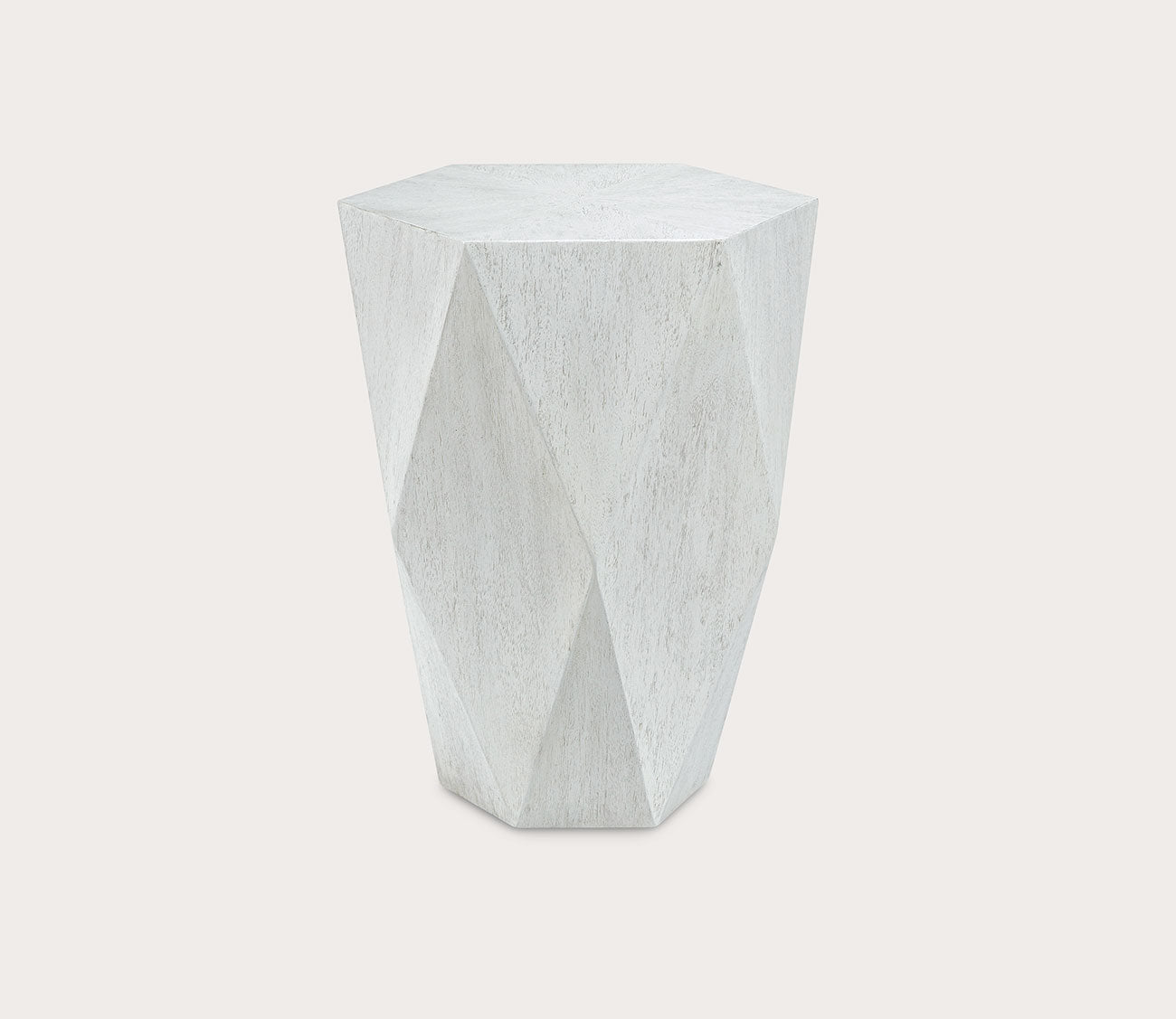 Volker White Side Table by Uttermost