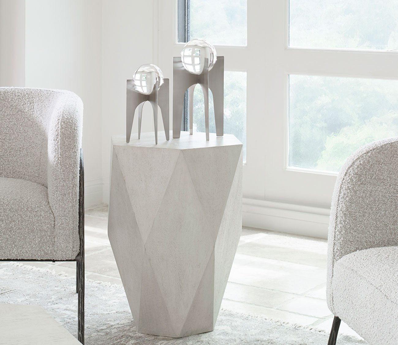 Volker White Side Table