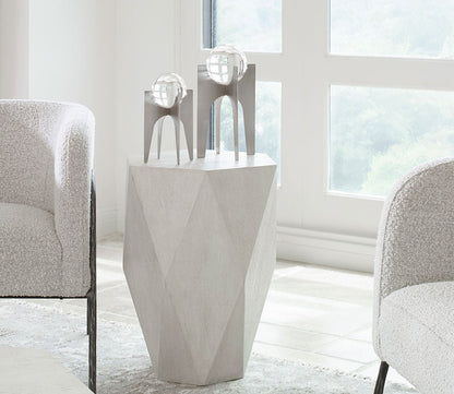 Volker White Side Table by Uttermost