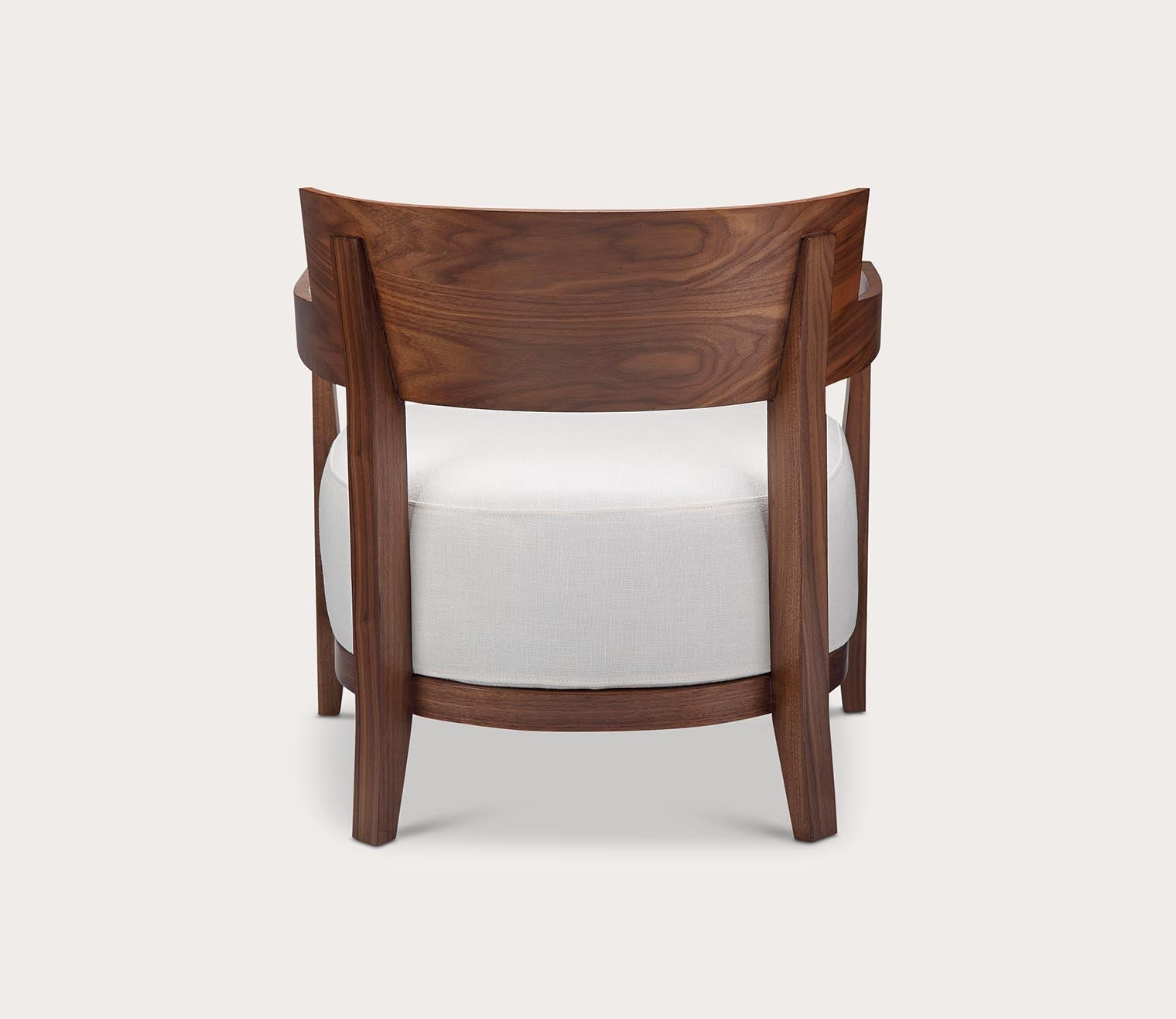 Volta Cream White Fabric Seat Armchair by Moe's Furniture