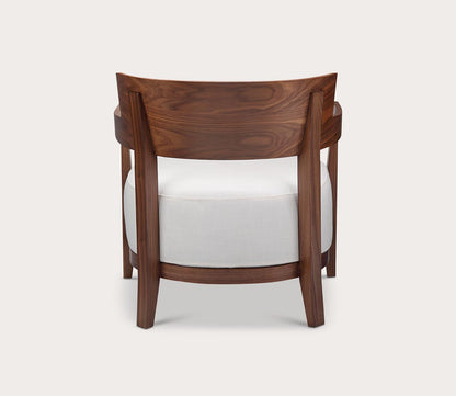 Volta Cream White Fabric Seat Armchair by Moe's Furniture