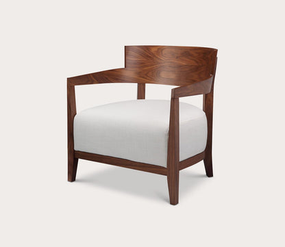 Volta Cream White Fabric Seat Armchair by Moe's Furniture