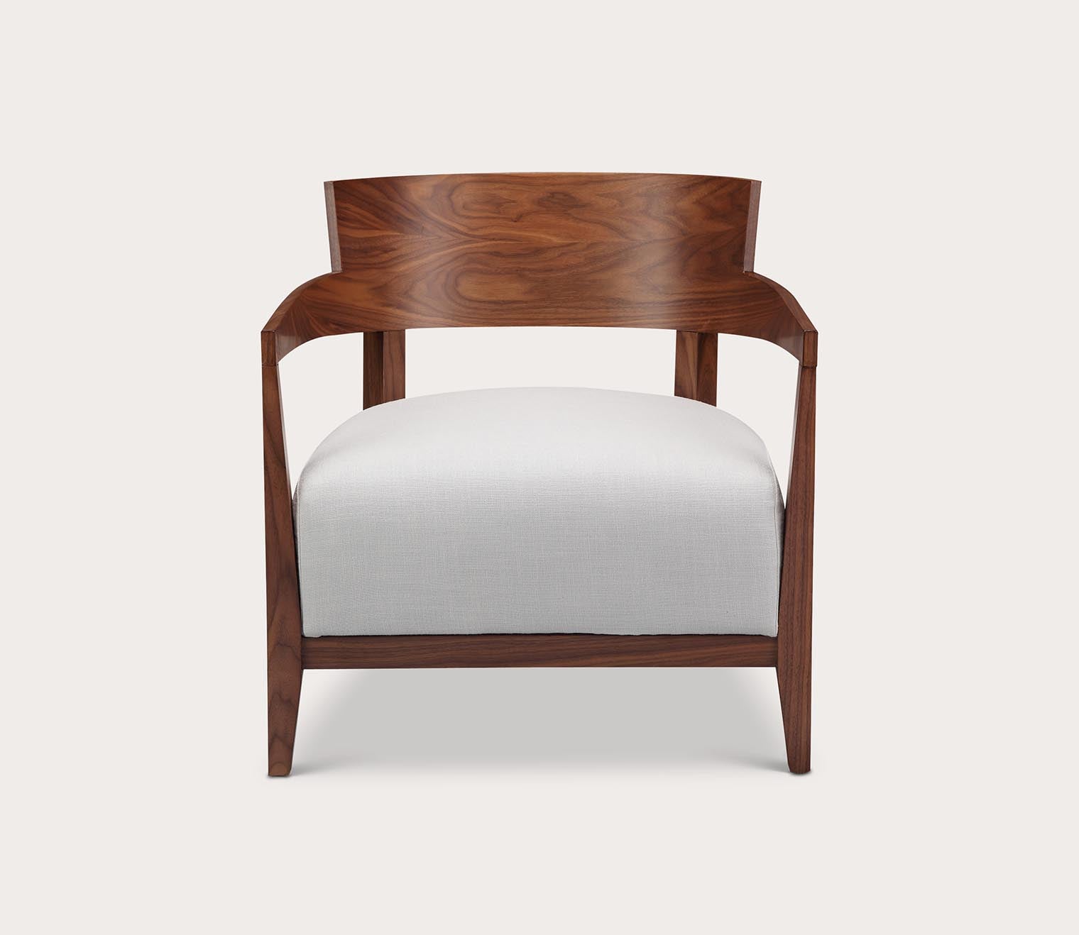 Volta Cream White Fabric Seat Armchair by Moe's Furniture