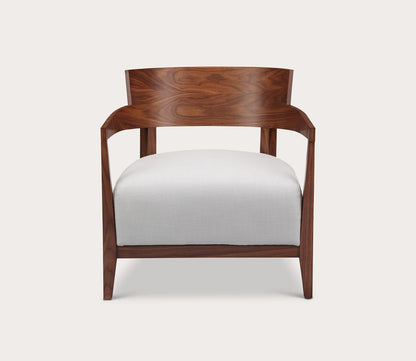 Volta Cream White Fabric Seat Armchair by Moe's Furniture