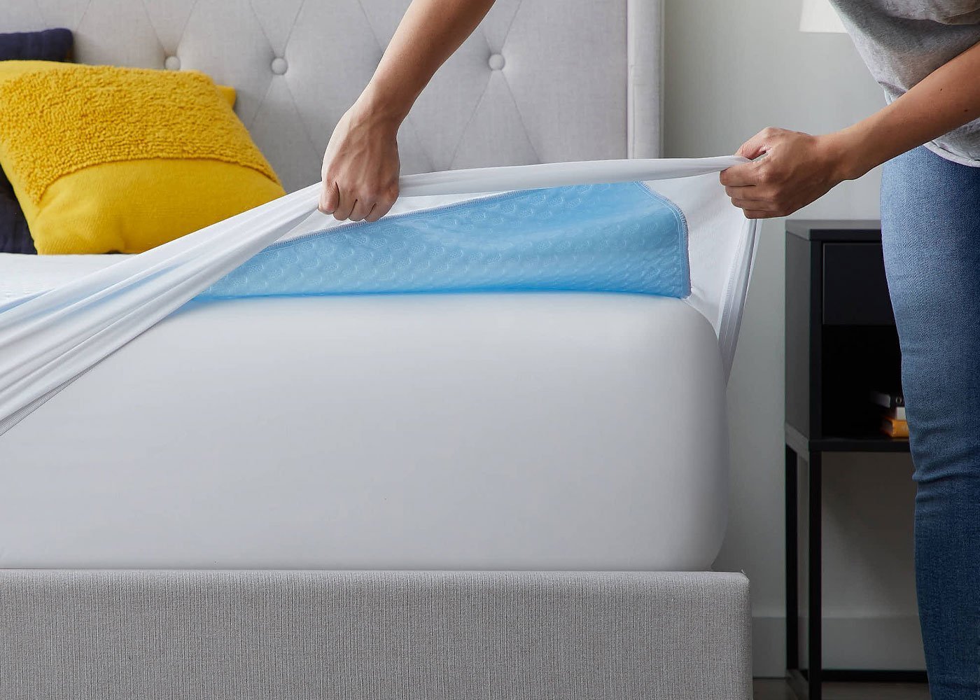Weekender Cooling Mattress Protector by Malouf