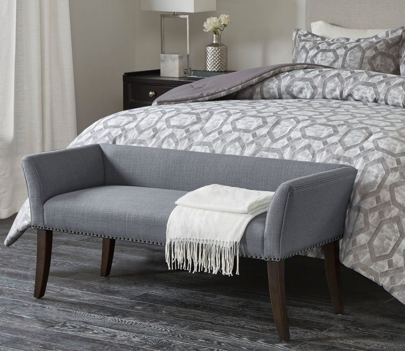 Welburn Upholstered Accent Bench