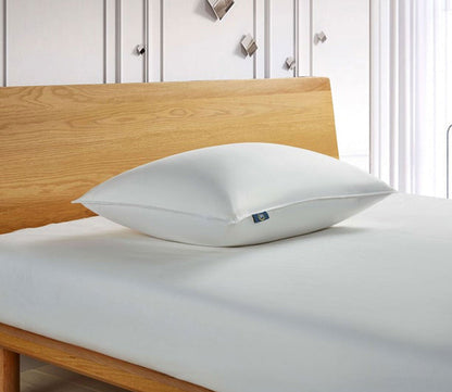 White Down Fiber Back Sleeper Pillow by Serta