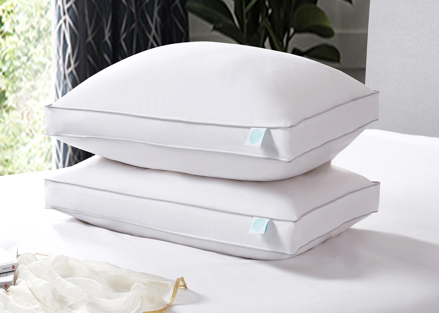 White Feather and Down Pillow 2-Pack