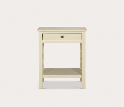 Whitley Antique White 1-Drawer End Table by Linon