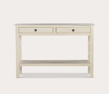 Whitley Antique White 2-Drawer Console Table by Linon