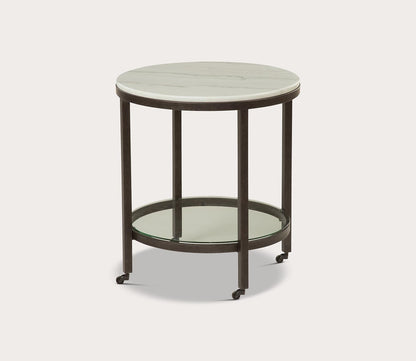 Whitman Round End Table by Bassett Mirror