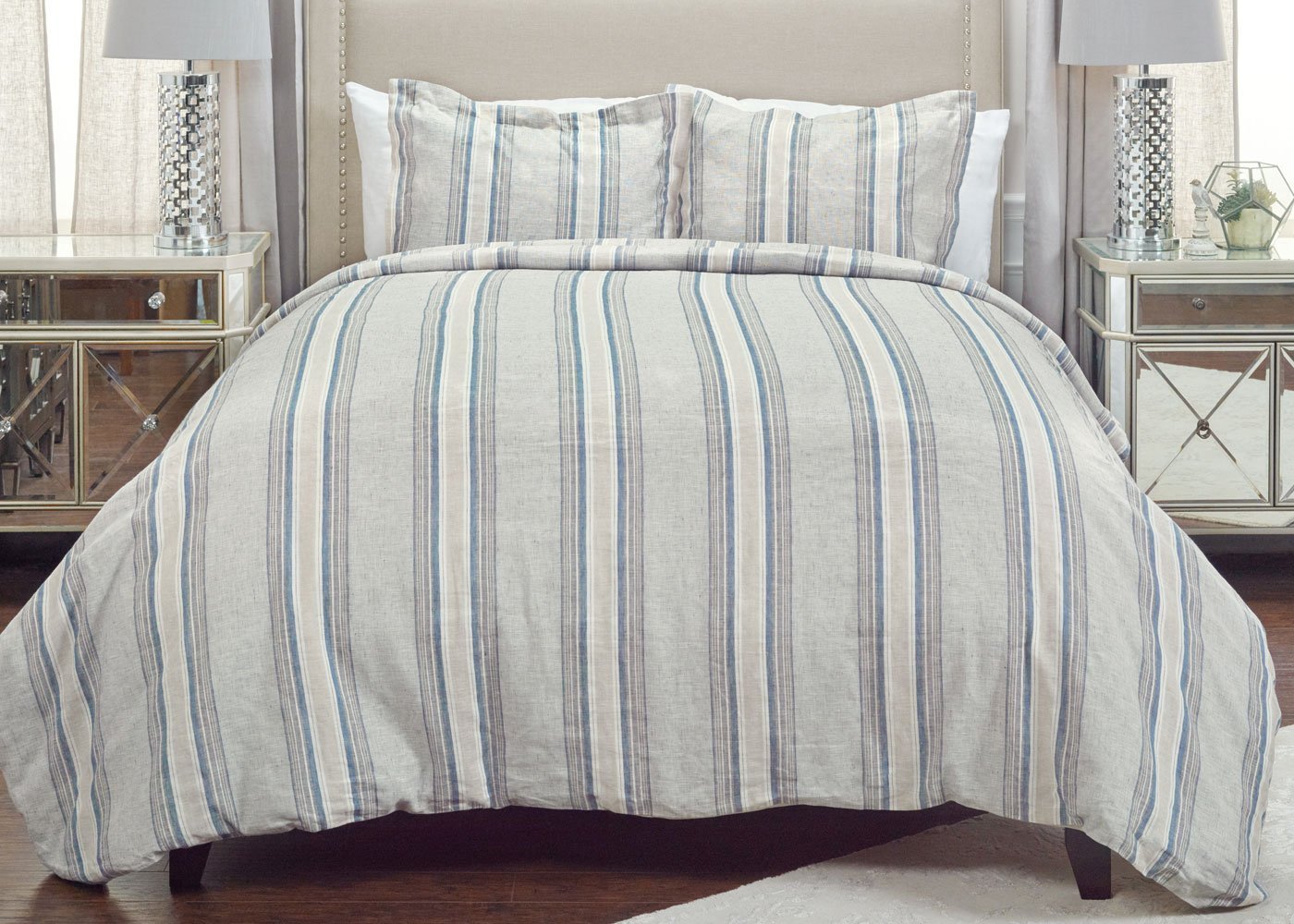 Williamson Linen Stripe Duvet Cover