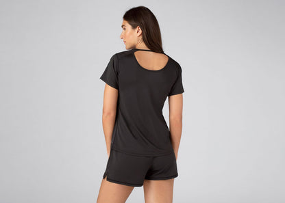 Women’s Elevated Performance Short Sleeve Cutout Tee by Sheex