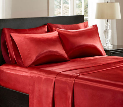 Wrinkle-Free Luxurious Satin Sheet Set by Madison Park Essentials