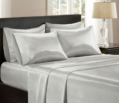 Wrinkle-Free Luxurious Satin Sheet Set by Madison Park Essentials