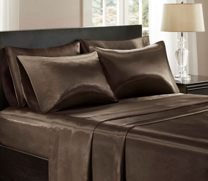 Wrinkle-Free Luxurious Satin Sheet Set by Madison Park Essentials