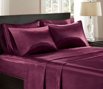 Wrinkle-Free Luxurious Satin Sheet Set by Madison Park Essentials