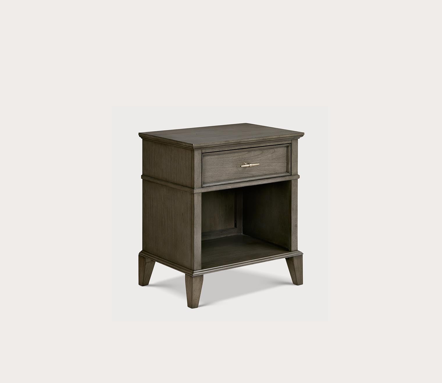 Yardley Reclaimed Gray Wood 1-Drawer Nightstand by Madison Park Signature