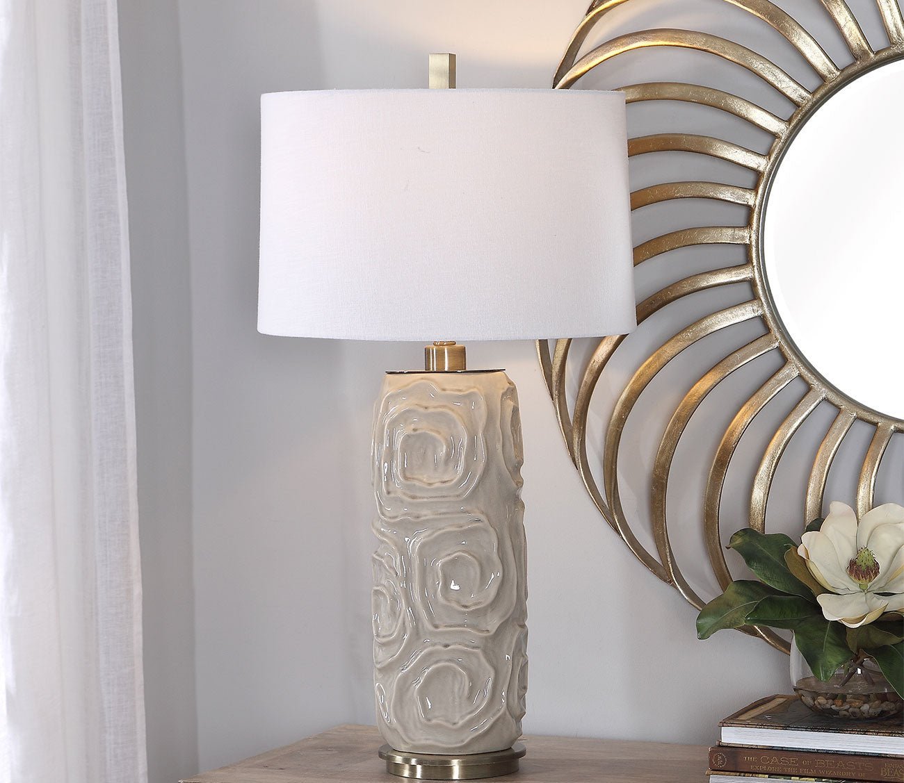 Zade Gray Table Lamp