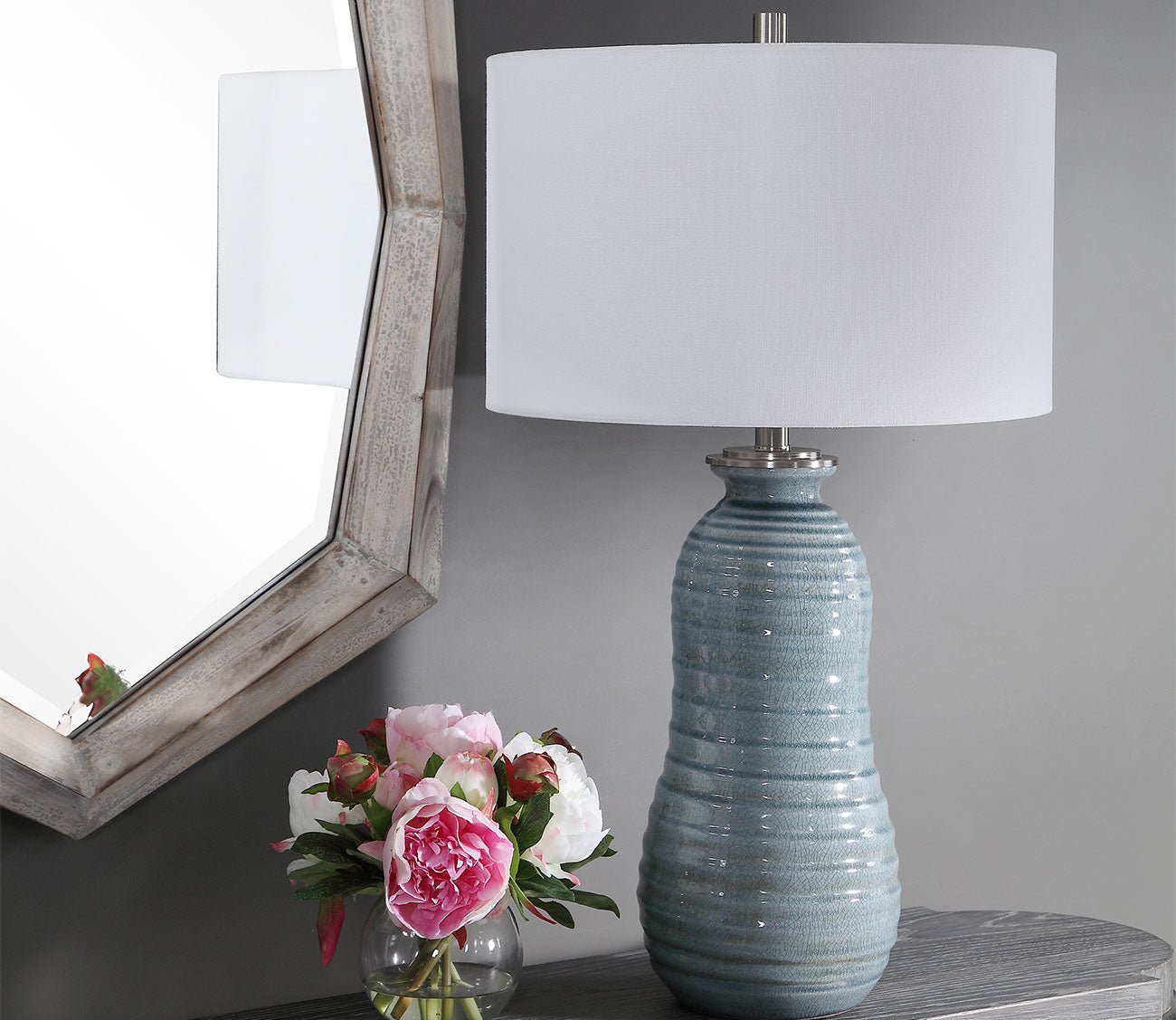 Zaila Light Blue Table Lamp by Uttermost