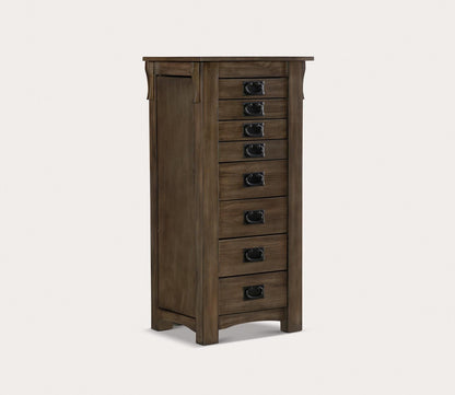 Ziva Wood 8-Drawer Jewelry Armoire by Powell