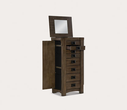 Ziva Wood 8-Drawer Jewelry Armoire by Powell