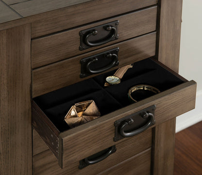 Ziva Wood 8-Drawer Jewelry Armoire by Powell