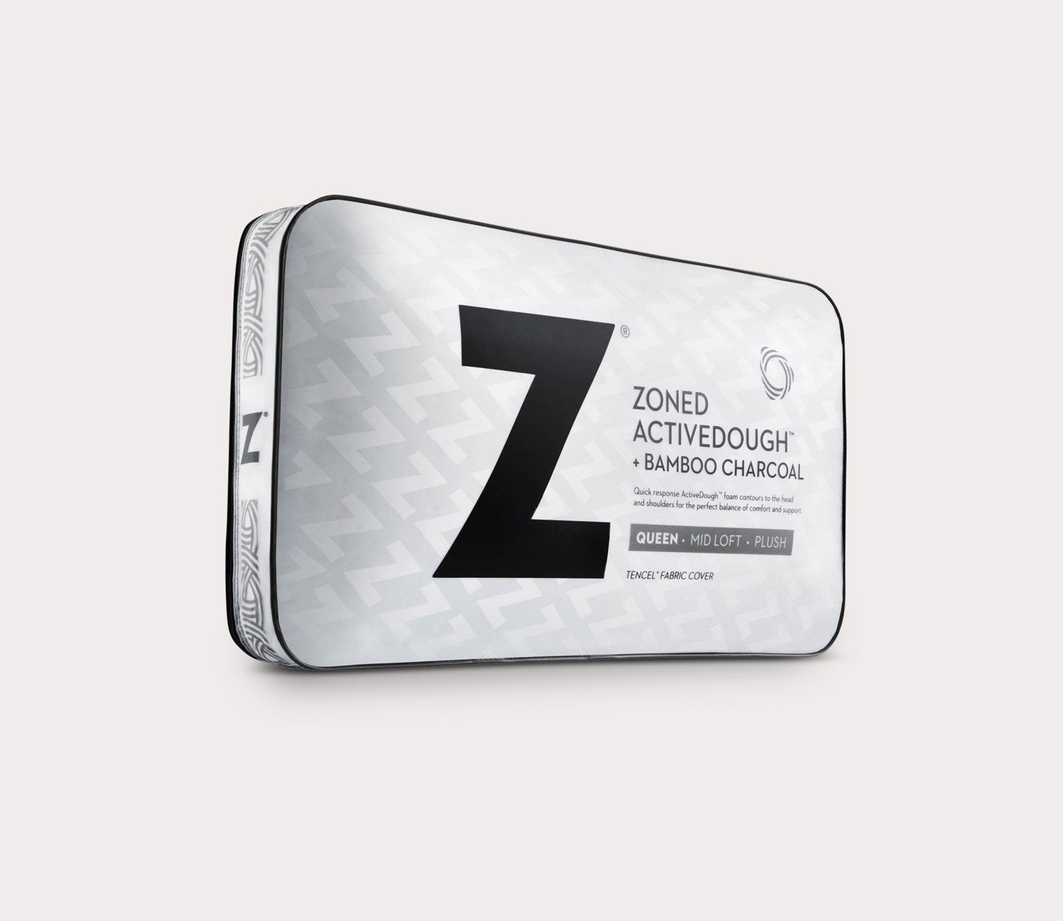 Zoned ActiveDough Bamboo Charcoal Pillow by Malouf
