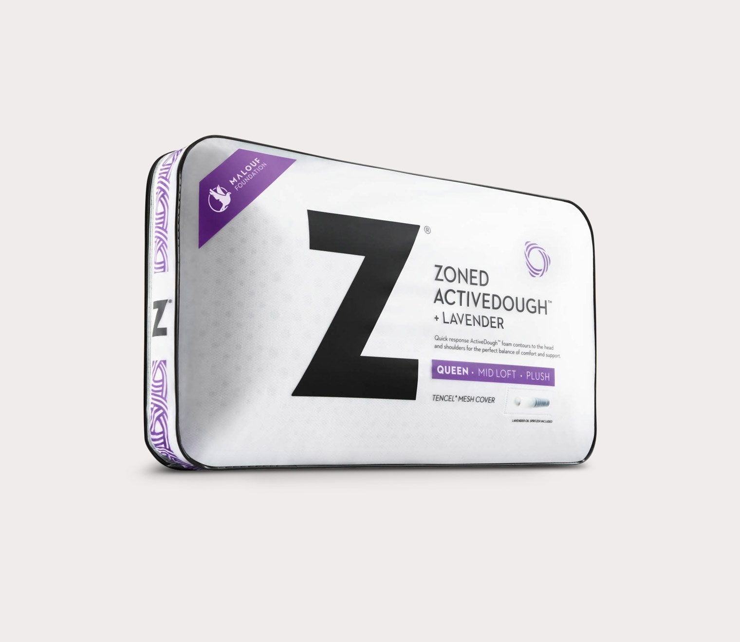 Zoned ActiveDough Memory Foam Pillow in 3 Restorative Scents by Malouf